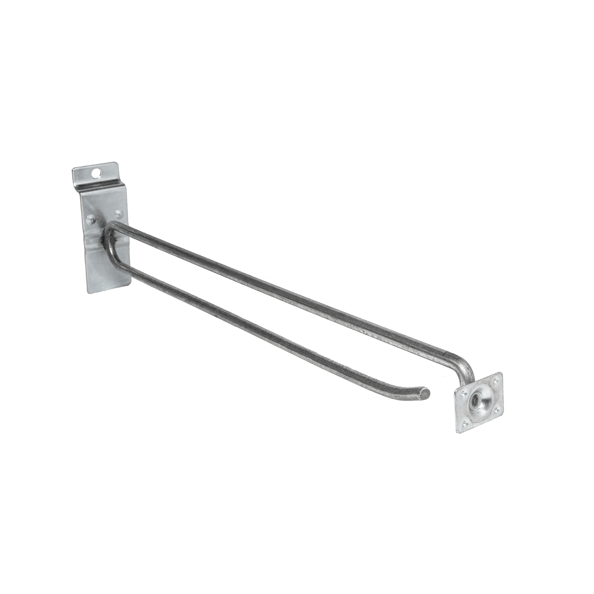 Crochet pour panneaux rainurés avec plaquette pour porte - étiquette - Mobico inc.