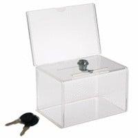 8"H avec porte - affiche 6"x 4"H - Boîte de tirage & de vrac - Mobico Canada