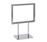 Cadre horizontal sur base 7” x 5 ½”H, chrome