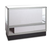 Comptoir vitré 2/3 vision aluminium - Comptoirs Vitrés - Mobico Canada