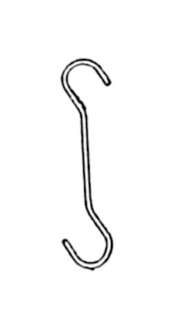 Crochet en "S" pour plafond, chrome 1/8"diamètre - Porte - prix & solution d'accrochage - Mobico Canada