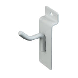 Crochet en métal pour panneaux rainurés