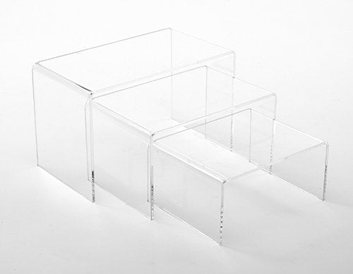 Petit podiums rectangulaires, ensemble de 3 - Accessoires de présentation - Mobico Canada