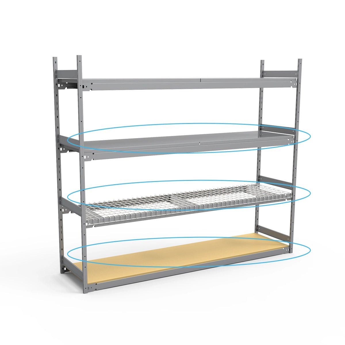 Tablettes pour rayonnage – acier, treillis métallique ou bois - Mobico inc.