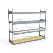 Tablettes pour rayonnage – acier, treillis métallique ou bois - Mobico inc.