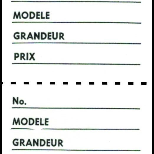 Étiquette 2 parties FRANÇAIS 1.75" x 2.88"H - Fusil à étiqueter avec attache de nylon - Mobico Canada