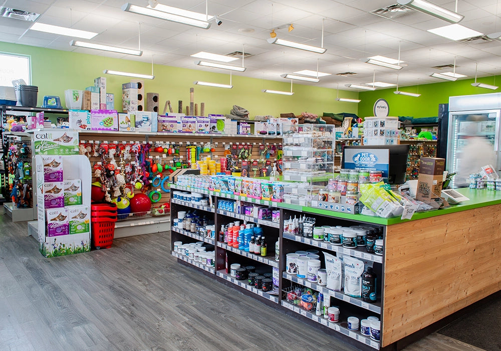Aménagement commercial de la Boutique Pattes et Griffes à Saint-Jérôme