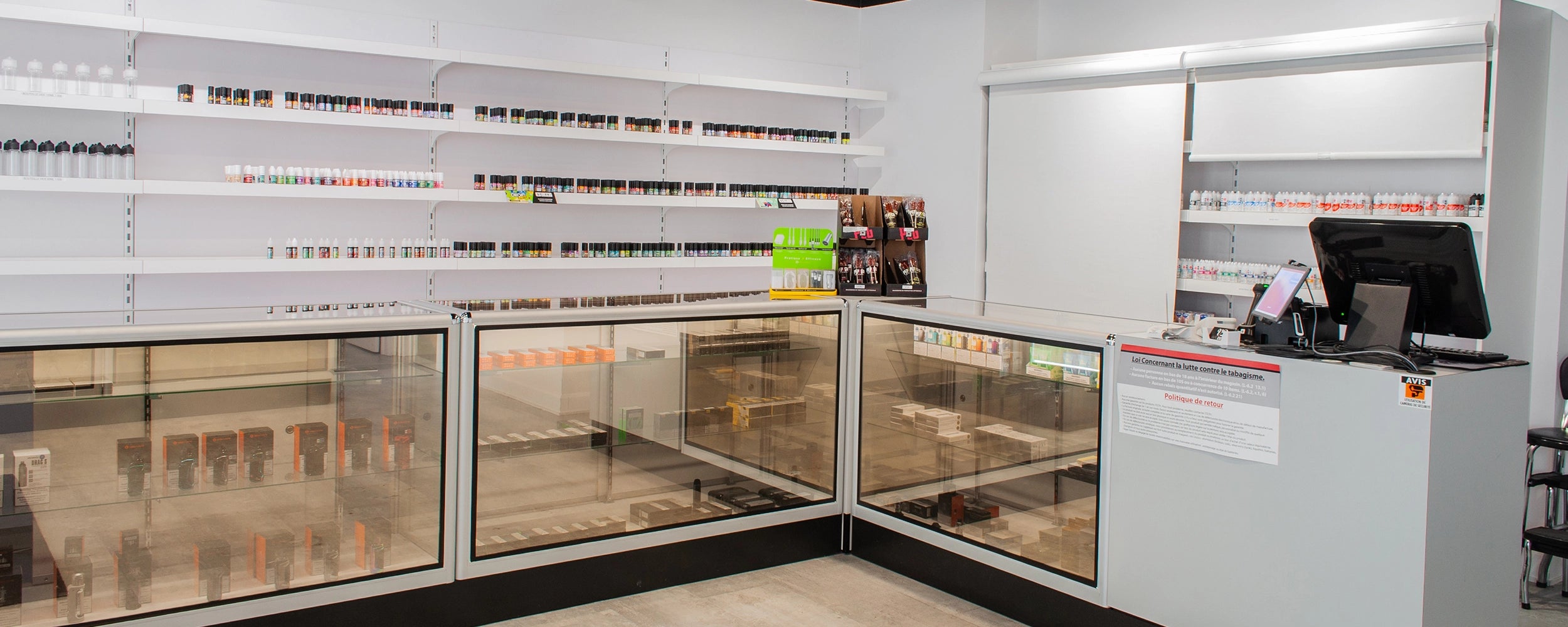 Development of the XO VAPE Boutique in Saint-Amable