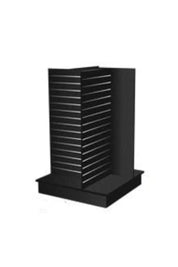 Gondole de slatwall en croix 4 côtés 36’’x 36’’x 54’’H noir, blanc ou érable  - Pharmacie - Mobico Canada
