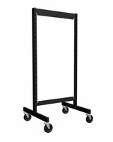 Présentoir de gondole argent de 24'' avec panneau de  mélamine blanche