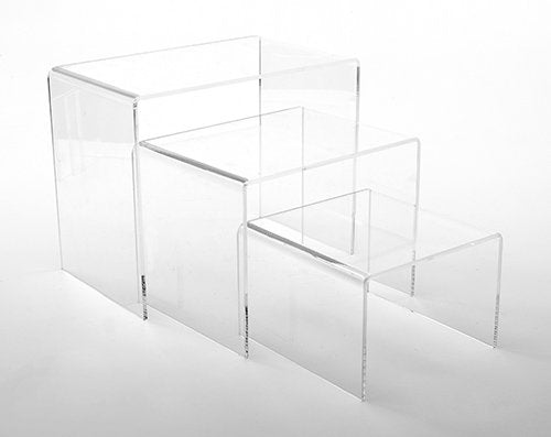 Grand podiums rectangulaires, ensemble de 3 - Accessoires de présentation - Mobico Canada