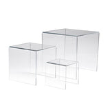 Large square podiums 4" / 6" / 8", set of 3