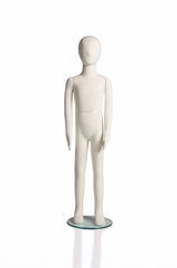 8 years old kid flexible mannequin, 47"H cream fabric