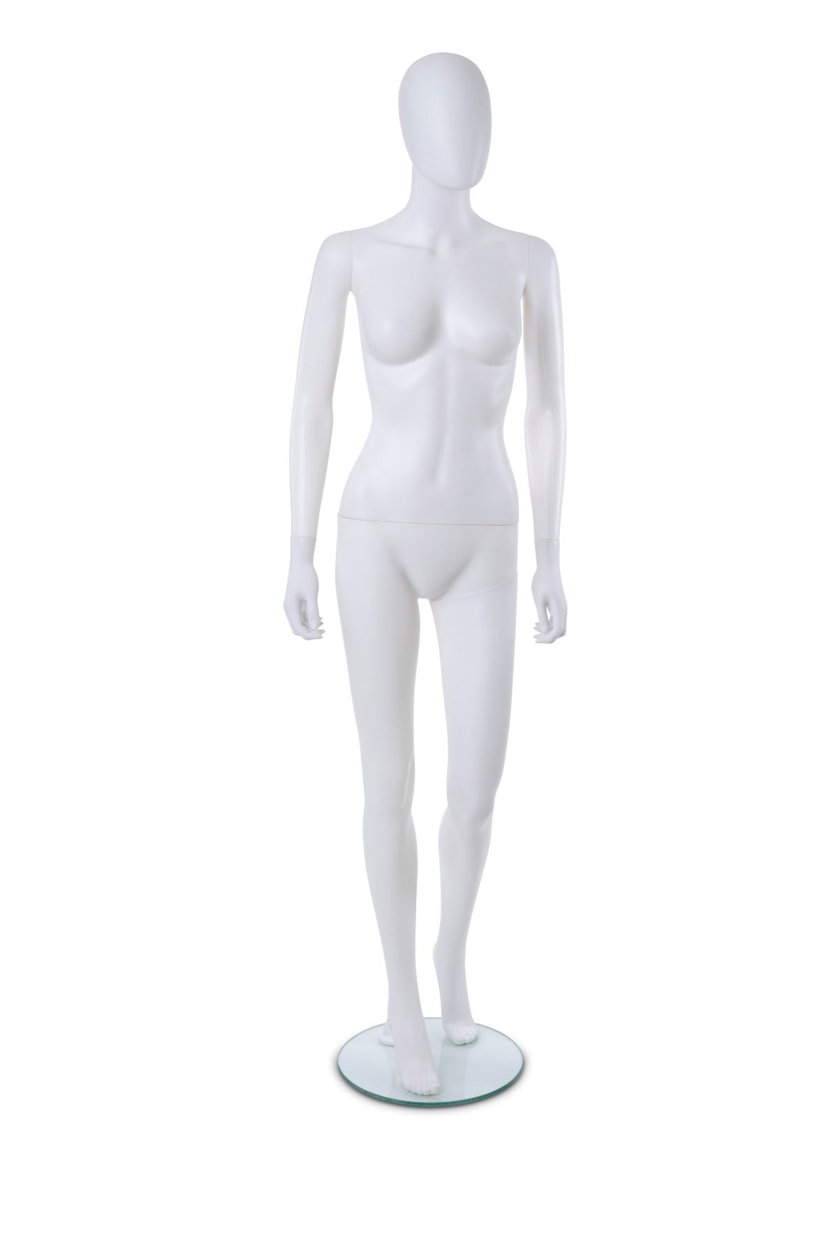 Mannequin femme en plastique blanc mat - Présentoirs pour vos événements - Mobico Canada