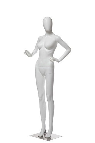 Mannequin femme en plastique blanc - Mannequin femme - Mobico Canada