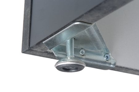 Comptoir vitré en coin aluminium - Comptoirs Vitrés - Mobico Canada