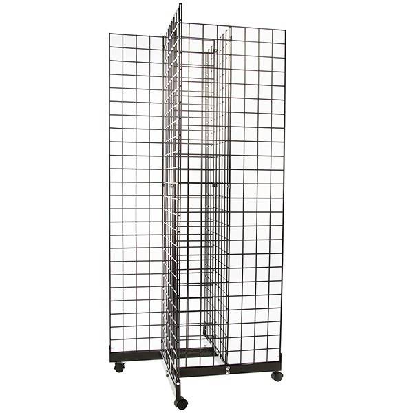 Base 4 côtés sur roues pour grilles & slatgrilles 24"L - Présentoirs pour vos événements - Mobico Canada
