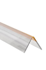 Double porte-prix clair de 48" avec penture et autocollant