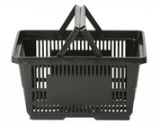 Panier de magasinage 28 litres en plastique 18 - 7/8"x 12 - 3/4"x 9 - 7/8"H /2 poignées - Mobico Canada