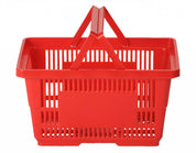 Panier de magasinage 28 litres en plastique 18 - 7/8"x 12 - 3/4"x 9 - 7/8"H /2 poignées - Mobico Canada