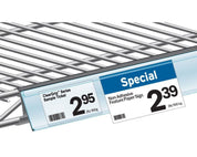 Porte - prix 44"x 1.25H clair pour tablette de grille et moulurée - Porte - prix & solution d'accrochage - Mobico Canada