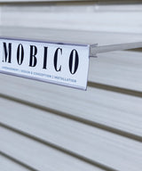 Price holder 1-1/4"H for glass shelf up to 1/4" thick 24" or 48'"