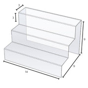 Escalier en acrylique 14’’ x 9’’ x 9’’ H - Accessoires de présentation - Mobico Canada