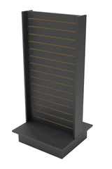 2 way slatwall merchandiser - 24"x 24"x 54"H white, maple or black