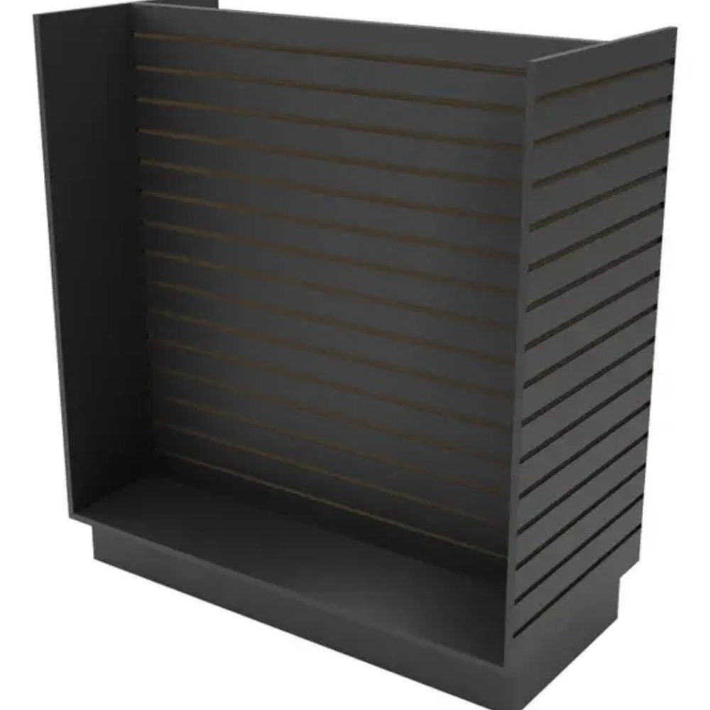 Présentoir de Gondole en H 48"x 24"x 54"H blanc, érable ou noir - Tour pivotante & îlot - Mobico Canada