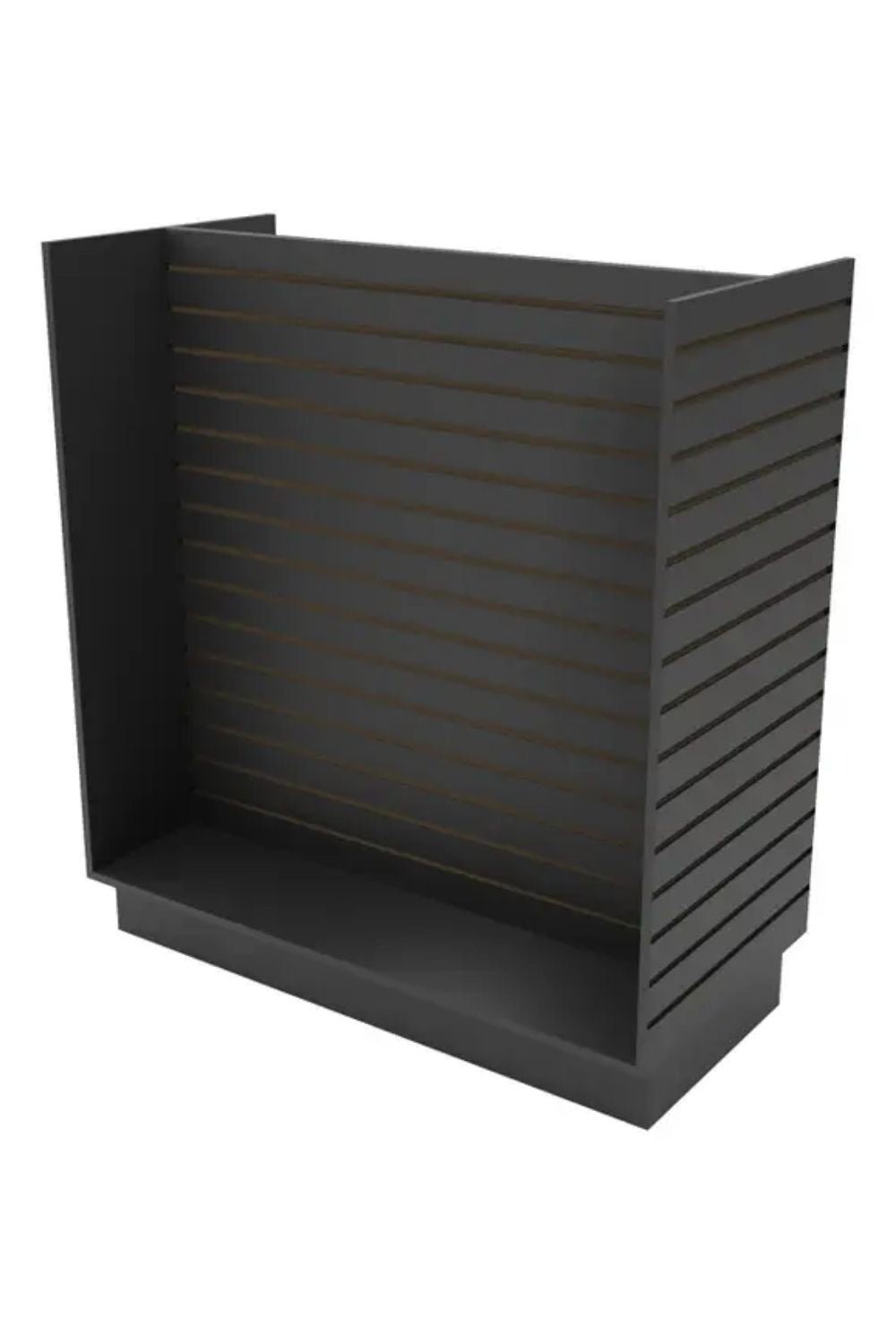 Présentoir de Gondole en H 48"x 24"x 54"H blanc, érable ou noir - Tour pivotante & îlot - Mobico Canada