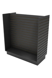 Présentoir de Gondole en H 48"x 24"x 54"H blanc, érable ou noir - Tour pivotante & îlot - Mobico Canada