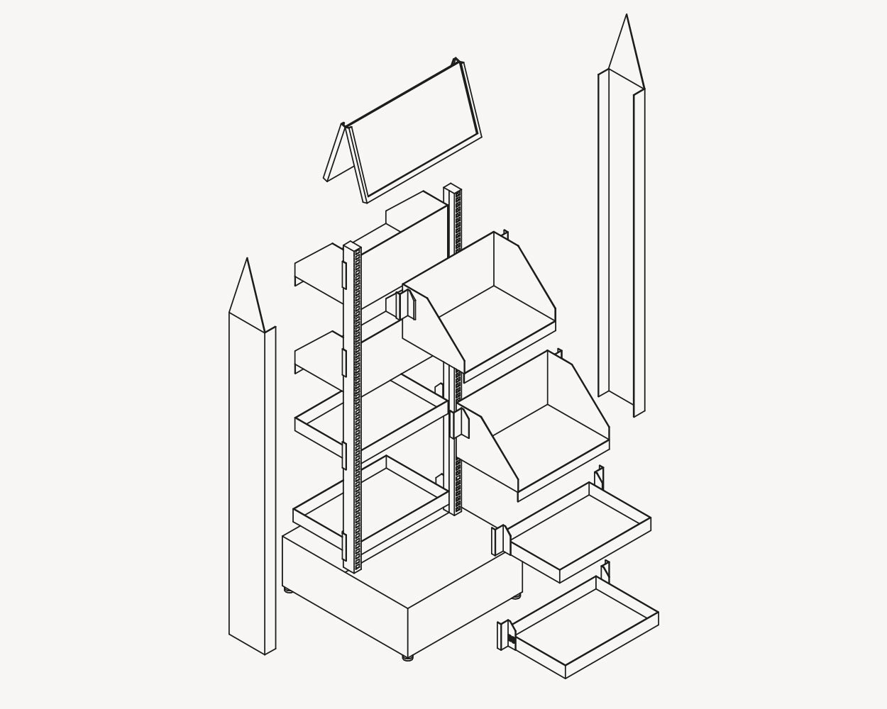 Présentoir sur mesure