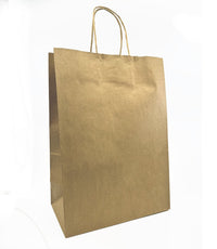 Sacs de magasinage en papier kraft  10x5x13"  - Le vanity - Boite de 250 - 4951