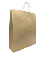 Sacs de magasinage en papier kraft  14x10x16" - Le Take-out - Boite de 200