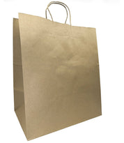 Sacs de magasinage en papier kraft 18x7x19" - L'Universel - Boite de 200 - Mobico Canada