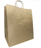 Sacs de magasinage en papier kraft 18x7x19" - L'Universel - Boite de 200