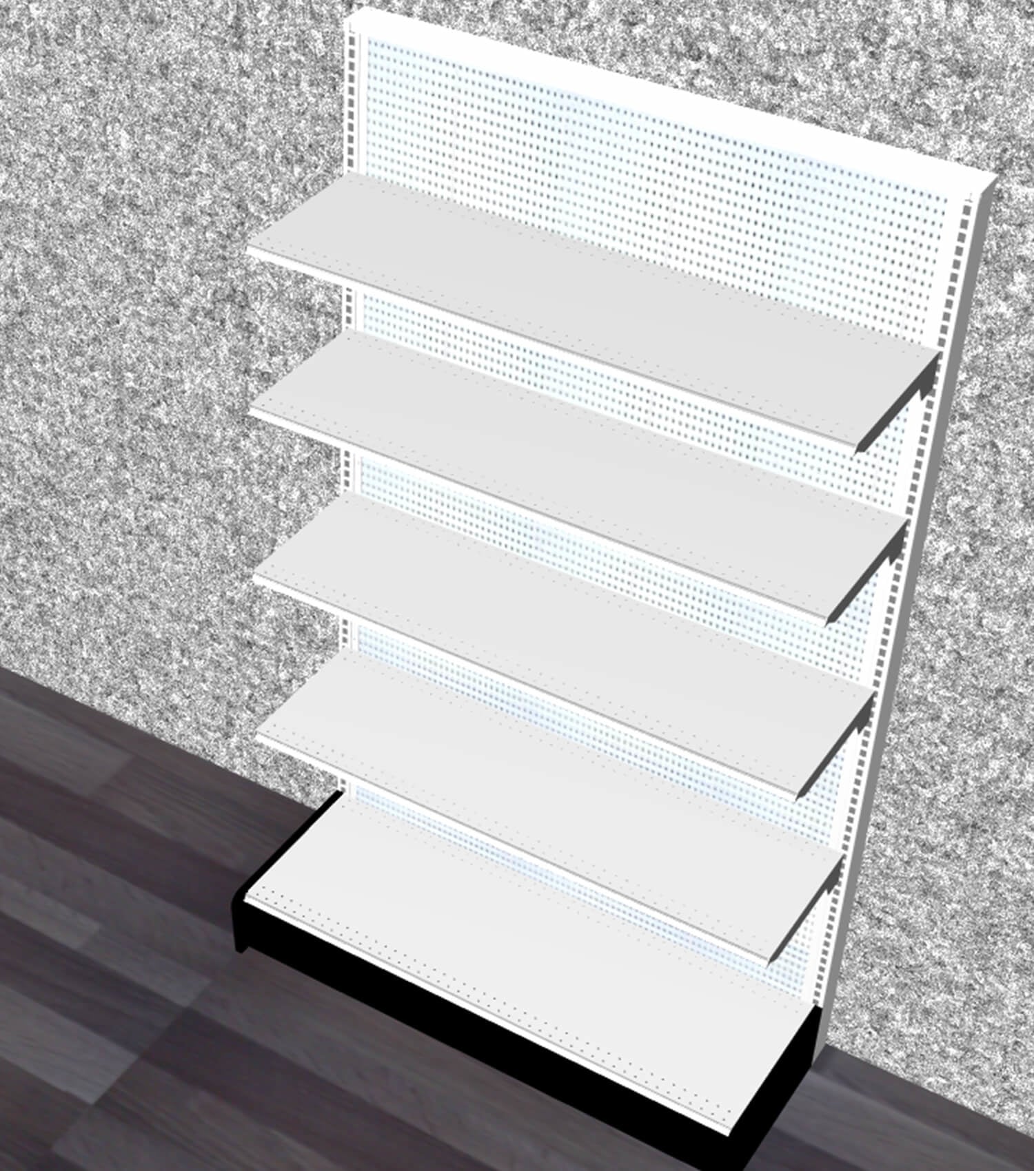 Étagère murale | système de rayonnage, section 84H" x 48"L x 16" Base - Section murale auto - portante - Mobico Canada