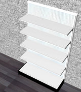 Single-sided shelving units | gondola Display - 84H" x 48"W x 16" Base