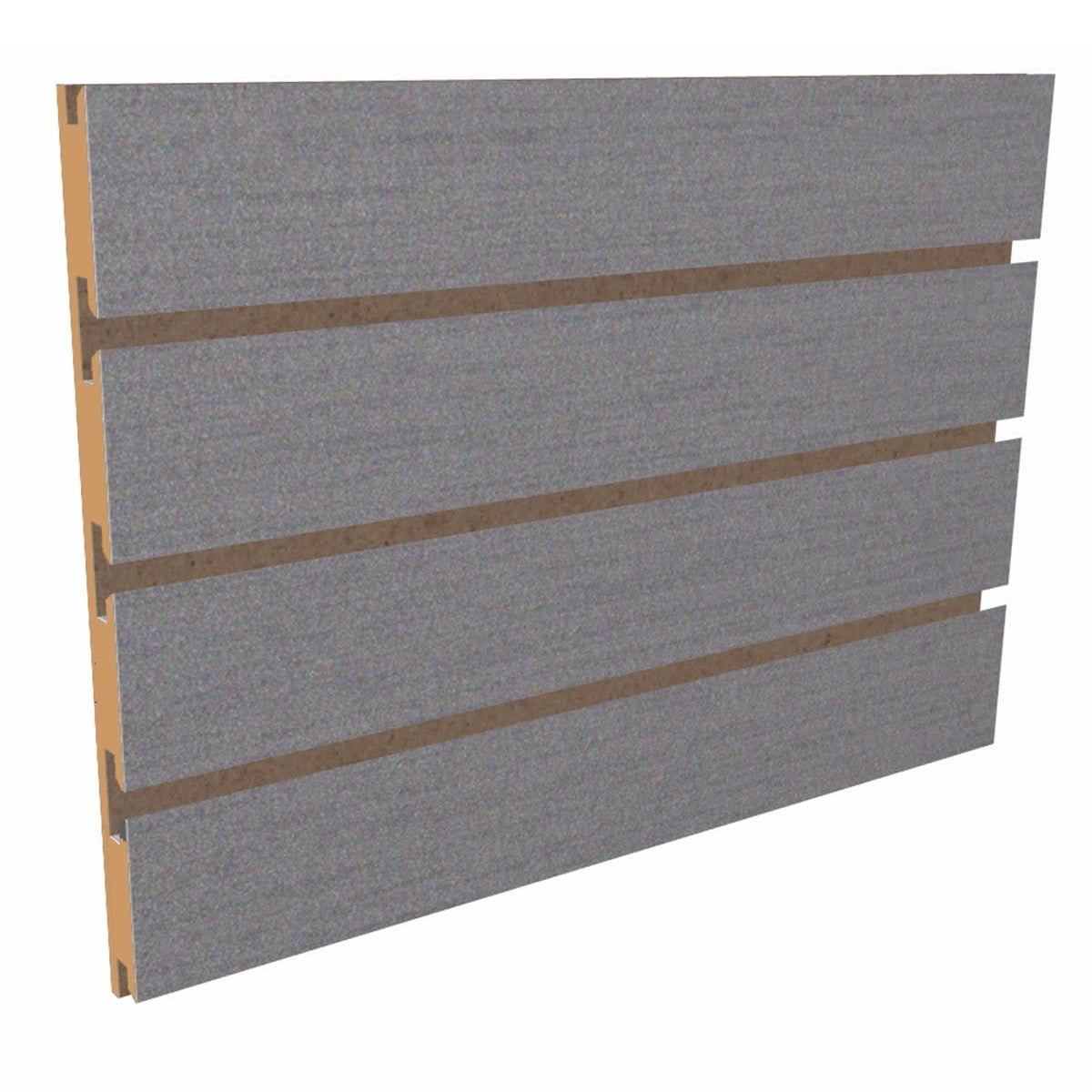 Panneaux rainuré 96"x 48''H rainuré sur le 96", aluminium brossé - Boutique de golf - Mobico Canada