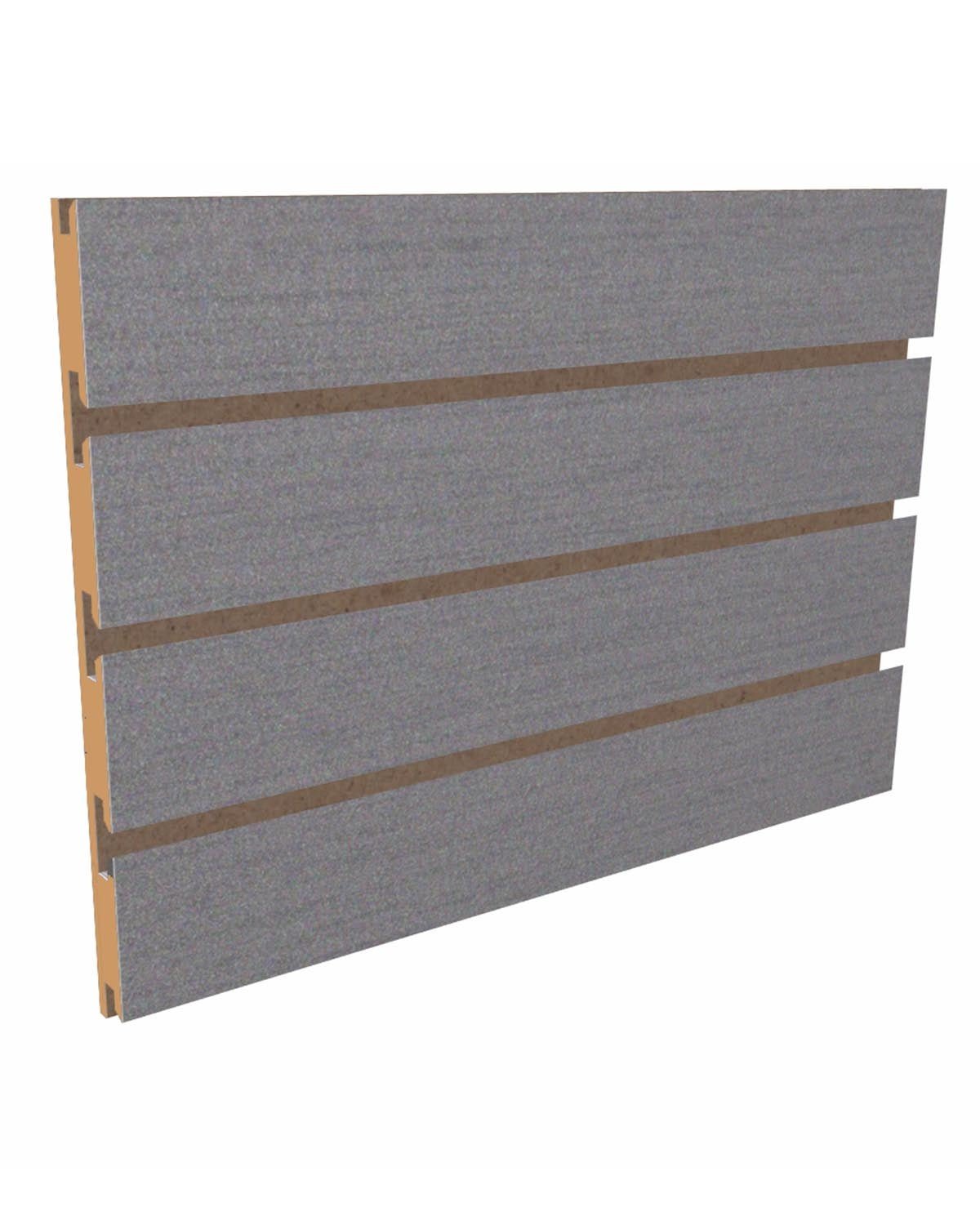 Panneaux rainuré 96"x 48''H rainuré sur le 96", aluminium brossé - Boutique de golf - Mobico Canada