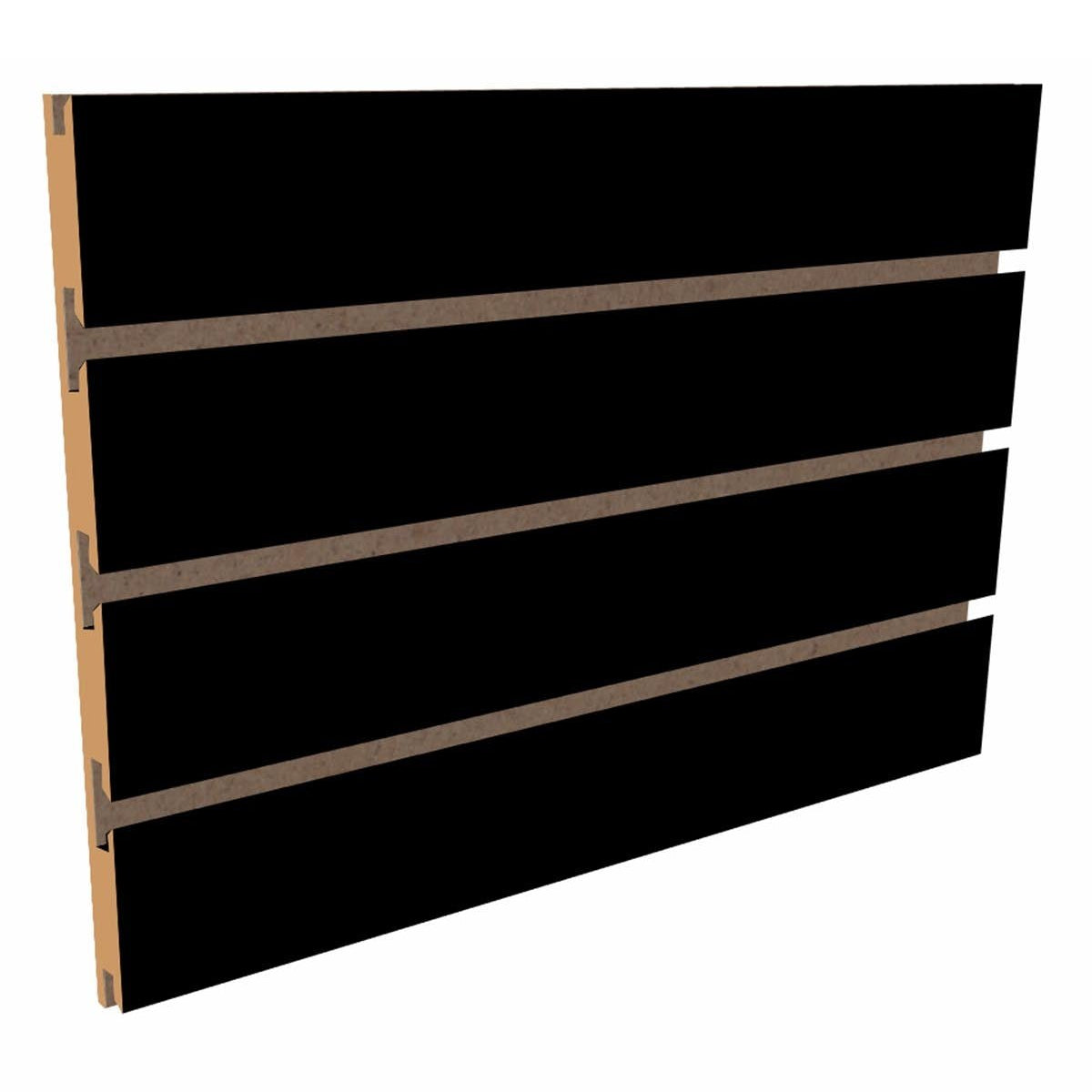 Panneaux rainuré 96"x 48''H rainuré sur le 96", noir - Boutique de golf - Mobico Canada