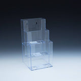 3 level counter/wall/SW brochure holder 4-1/2"x5-1/2"x9"H