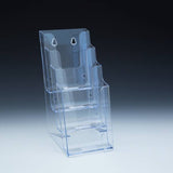 Support à brochure 4 niveaux 4-1/8"  x 6" x 10"H, mur et comptoir