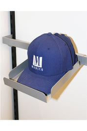Support à casquette pour flatbar - Noir - argent 7.75" X 9.88" X 1.5"H - Boutique de golf - Mobico Canada