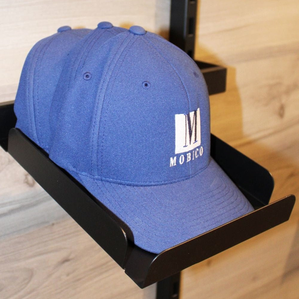 Support à casquette pour flatbar - Noir - argent 7.75" X 9.88" X 1.5"H - Boutique de golf - Mobico Canada