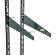 Support à tablette de bois, encoches 1/2" - 1cc - Système régulier, encoches 1/2" - 1"cc - Mobico Canada