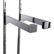Support 12” pour pôle rectangulaire, encoches 1/2" - 1"cc - Système régulier, encoches 1/2" - 1"cc - Mobico Canada