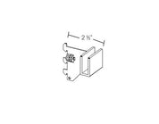 Support pour tube rectangulaire, encoches 1/2" - 1"cc - Système régulier, encoches 1/2" - 1"cc - Mobico Canada
