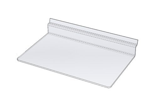 Tablette acrylique 10'' x 6'' pour panneau rainuré - Pharmacie - Mobico Canada