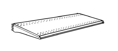 Tablette avec support droit - Accessoires pour ilot & section murale - Mobico Canada